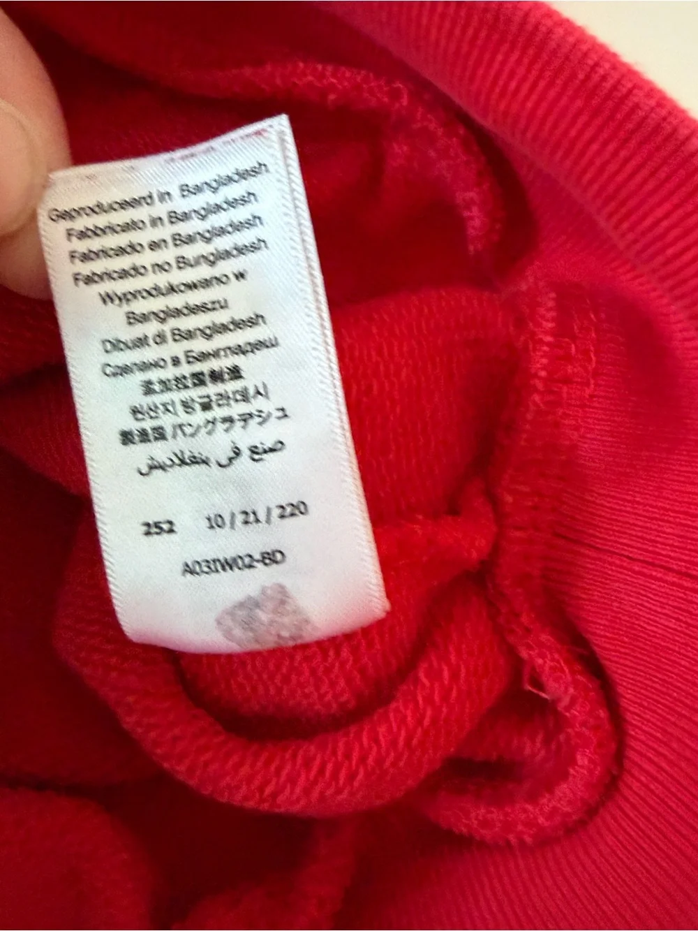 Petit Bateau Toddler Boys Red Crewneck Pullover 100% Cotton 3T
